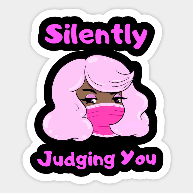 Silently Judging You Tee Sticker by TaLynn Kel's Favorite Things